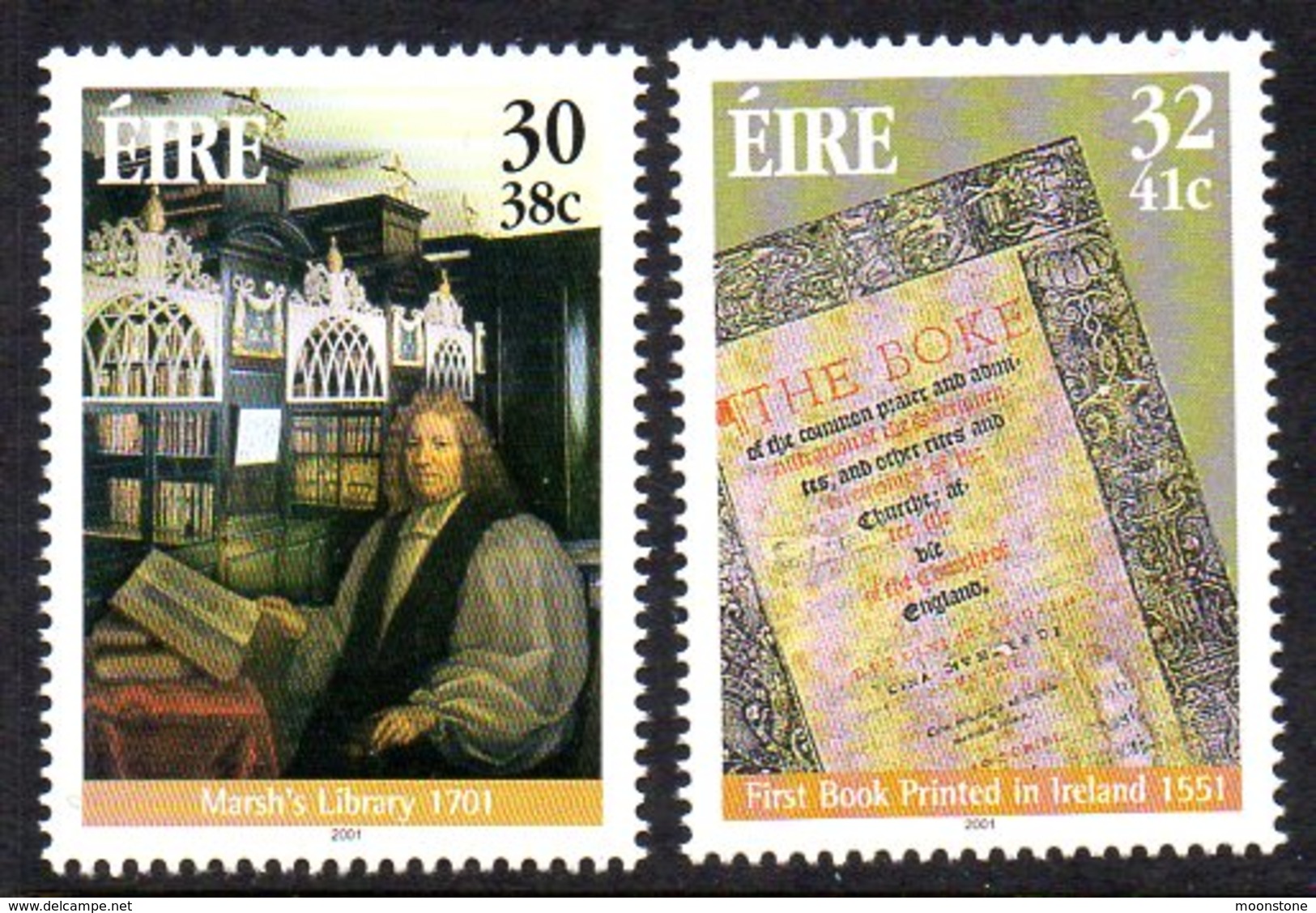 Ireland 2001 Literary Anniversaries Set Of 2, MNH, SG 1400/1 - Ongebruikt