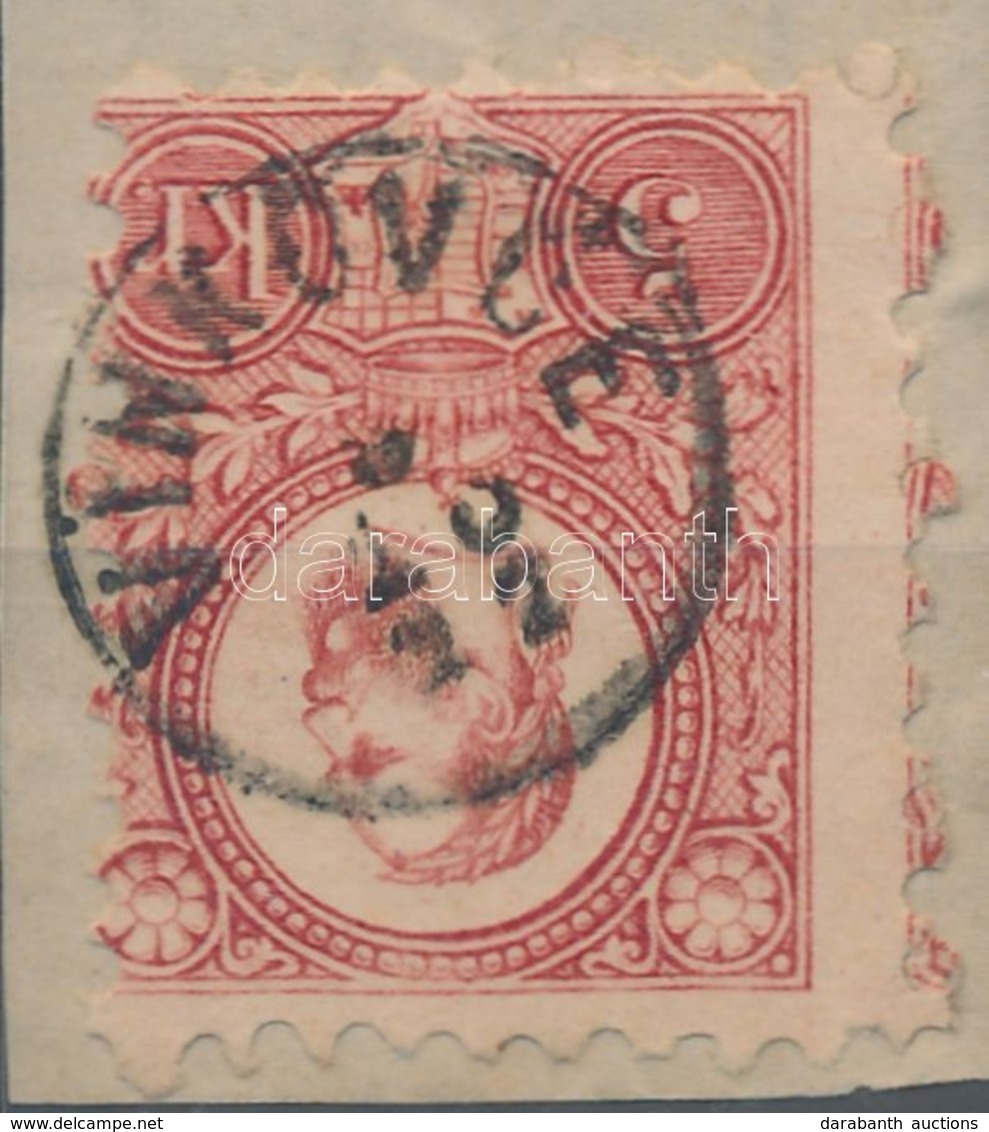 1871 Réznyomat 5kr Képbe Fogazva, 'VINKOVCE' Gyűszübélyegzéssel - Autres & Non Classés