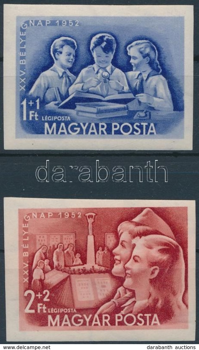 ** 1952 Bélyegnap (25.) Vágott Sor (18.000) - Autres & Non Classés