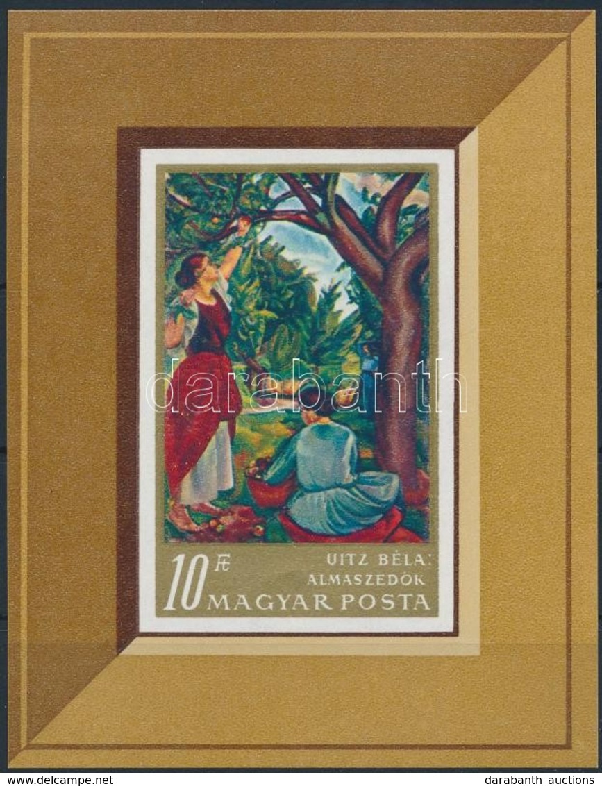 ** 1967 Festmény (III.) Vágott Blokk (3.500) - Autres & Non Classés