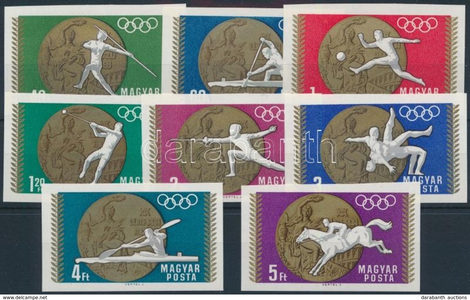 ** 1969 Olimpiai érmesek Vágott Sor (4.000) - Andere & Zonder Classificatie