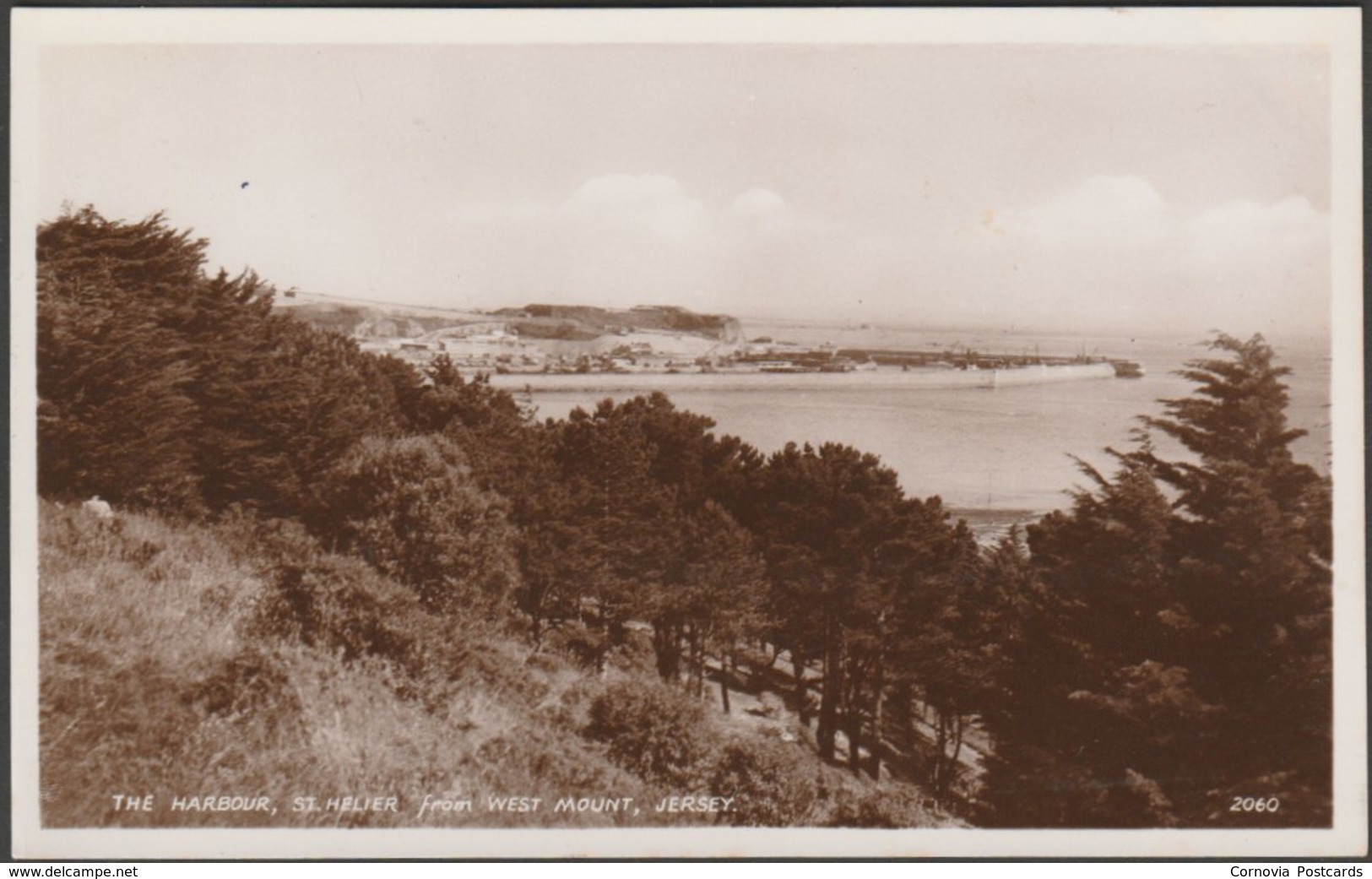 The Harbour, St Helier From West Mount, Jersey, C.1940s - RA Series RP Postcard - St. Helier
