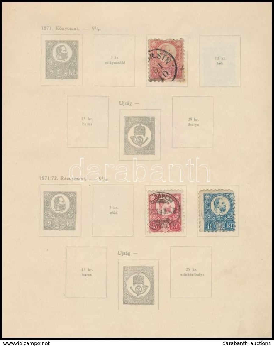 O Gyűjtemény 1871-1944 Gobát Albumban - Autres & Non Classés