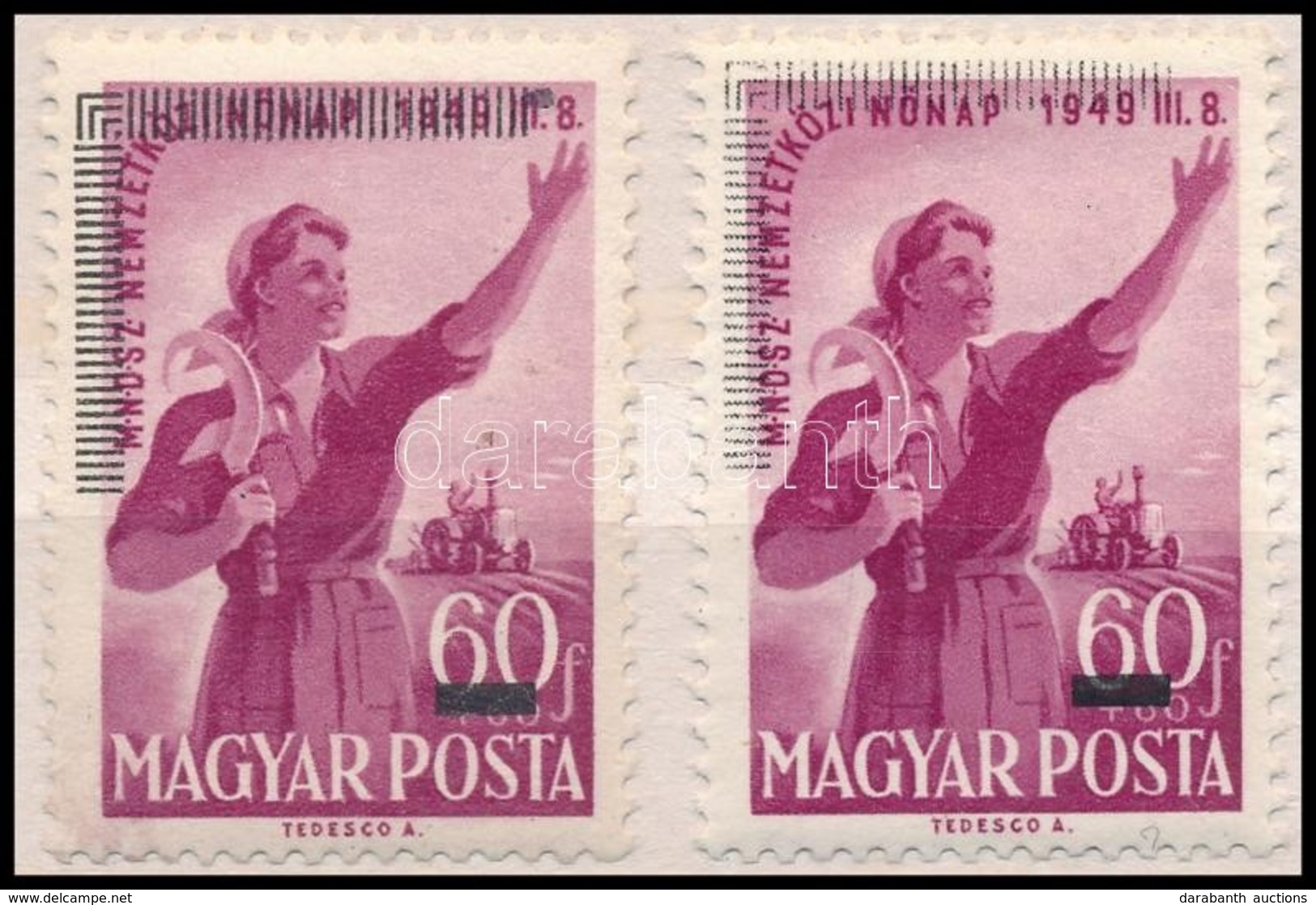 ** 1952 MABÉOSZ 2 Db Bélyeg (16.000) - Other & Unclassified