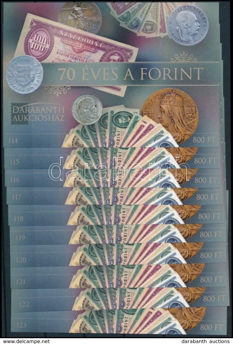 ** 2016 10 Db 70 éves A Forint Emlékív (15.000) - Autres & Non Classés