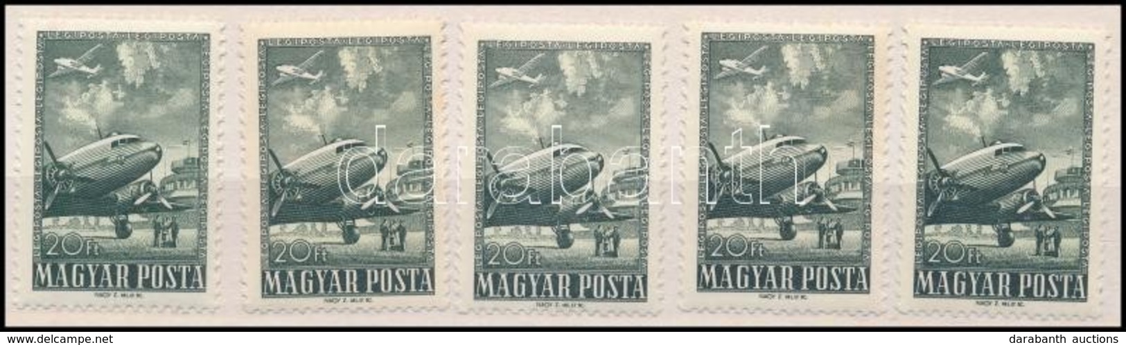 ** 1957 Légiposta 5 Db Záróérték (11.000) - Autres & Non Classés