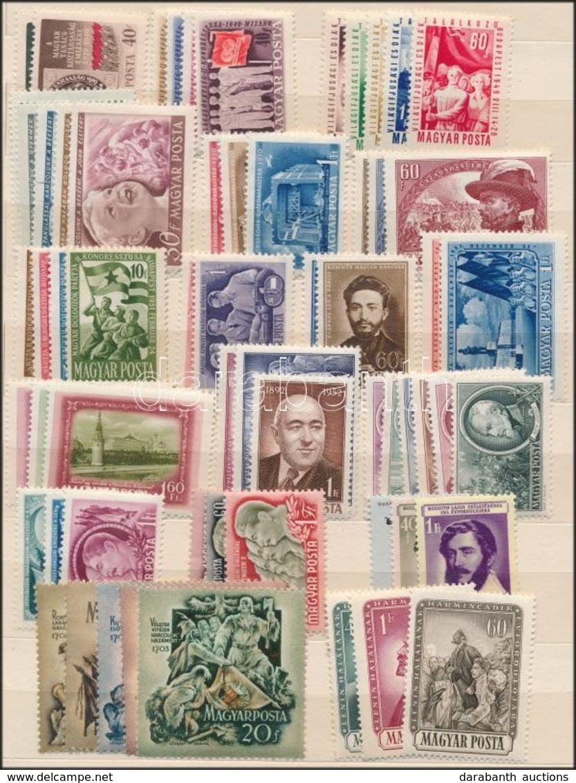 ** 1949-1954 Összeállítás Berakólapon, 18 Db Sorozat (20.500) - Autres & Non Classés