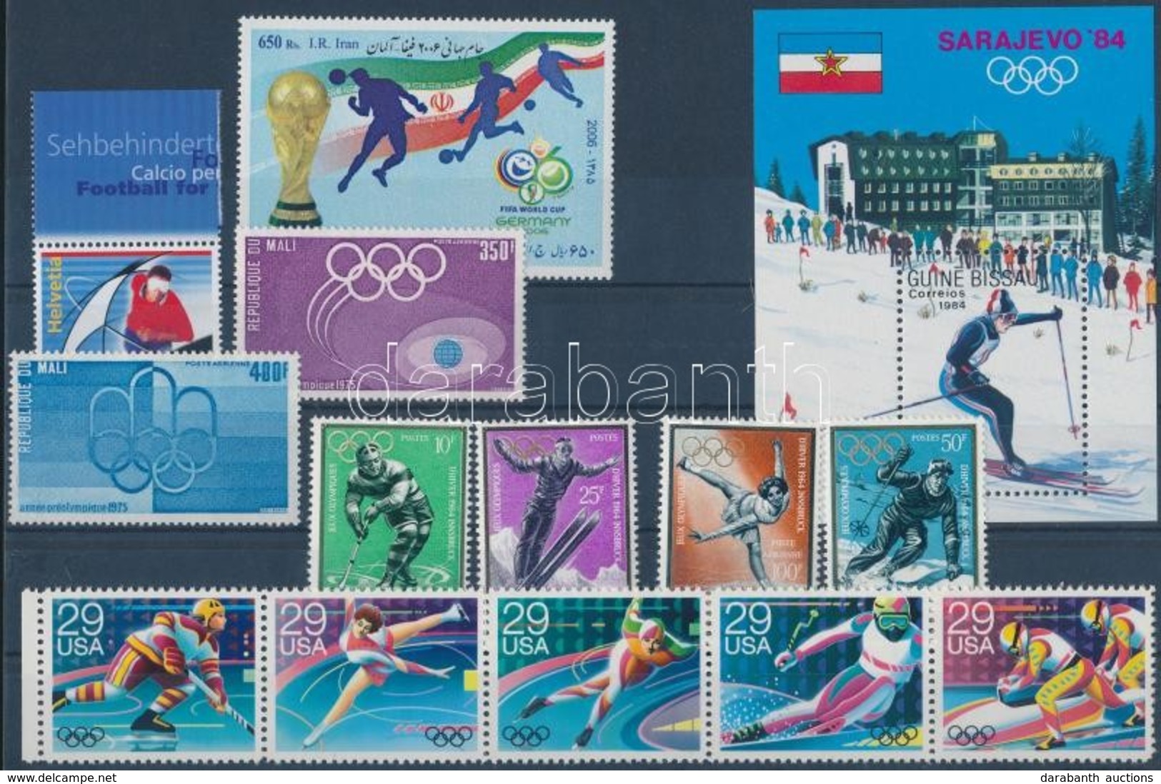 ** Sport Motívum 1964-2008 1 Blokk + 2 Klf önálló érték + 3 Klf Sor - Other & Unclassified