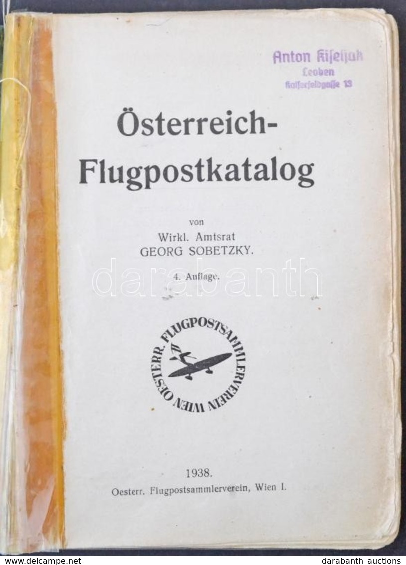 Sobetzky: Österreich Flugpostkatalog Wien 1938 - Andere & Zonder Classificatie