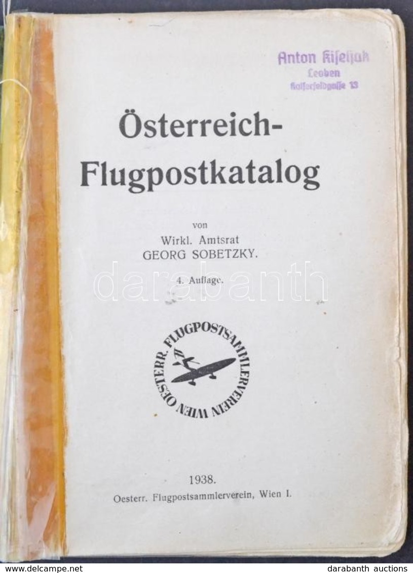 Sobetzky: Österreich Flugpostkatalog Wien 1938 - Autres & Non Classés