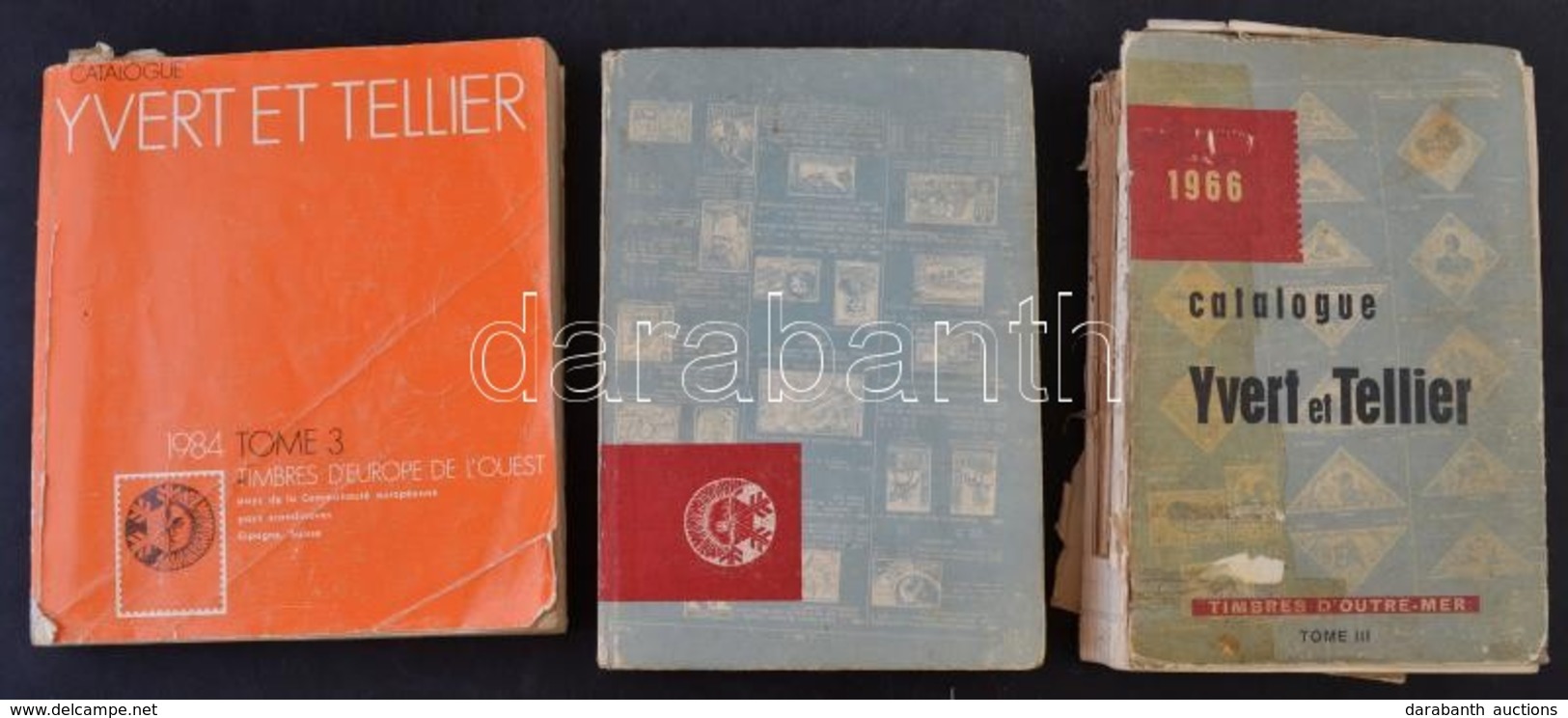 3 Db Yvert Katalógus A 60-as 80-as évekből, Az Egyik Kötésre Szorul + 2 Különféle Lollini űrkutatás Katalógus 1965 és 19 - Autres & Non Classés