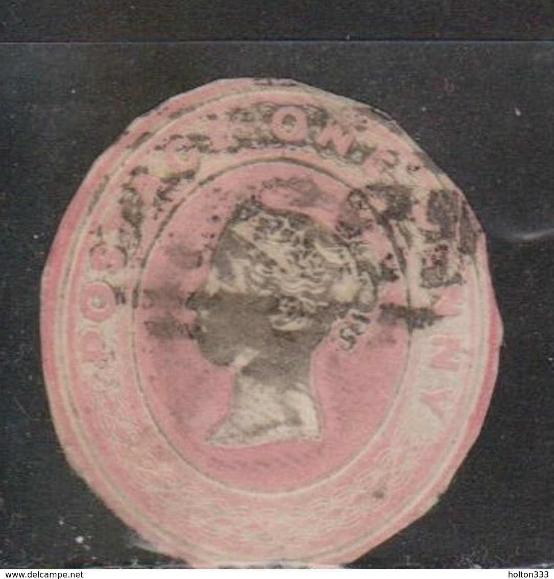 GREAT BRITAIN Scott # ?? Used - Queen Victoria Cut Square - Usados