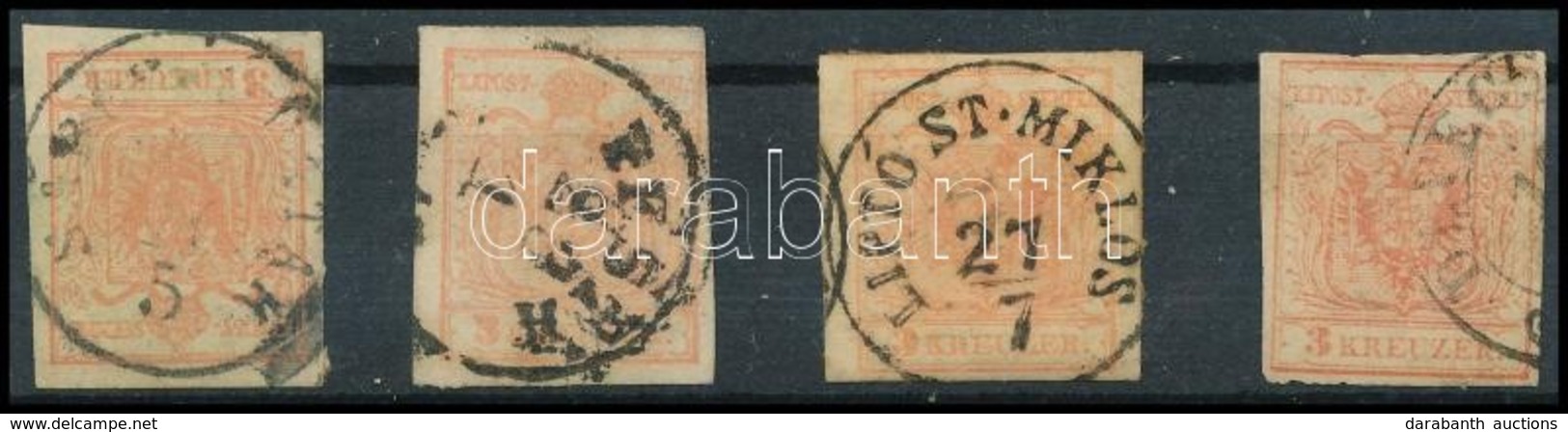 O 1850 4 X 3kr - Other & Unclassified