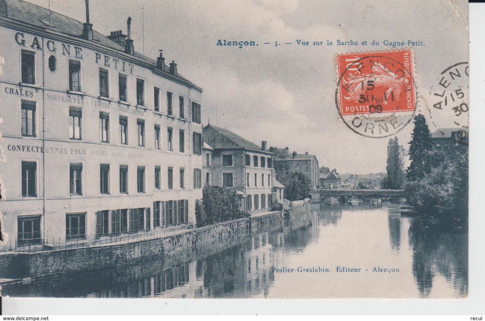 ORNE - ALENCON - Vue Sur La Sarthe Et Du Gagne Petit  ( - Timbre à Date De 1909  ) - Alencon