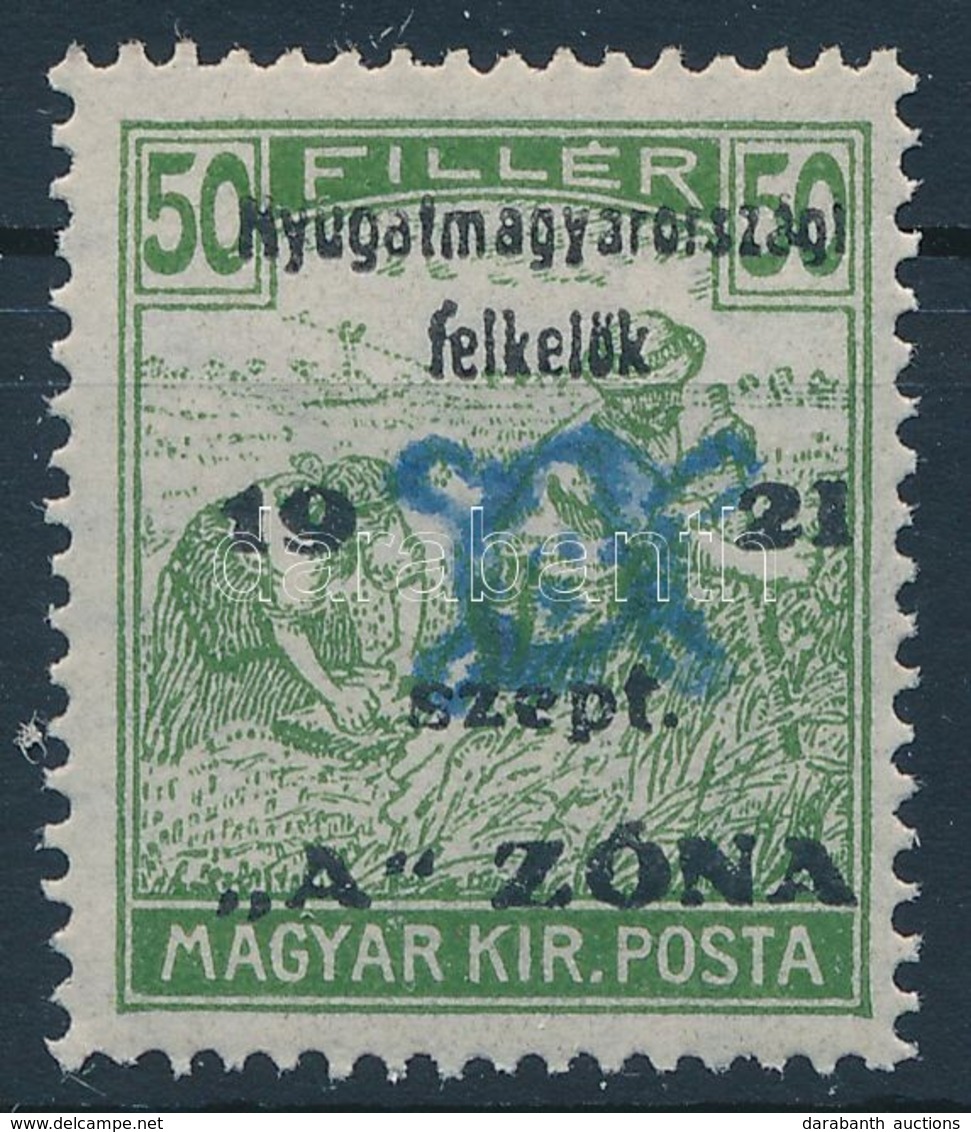 ** Nyugat-Magyarország II. 1921 Arató 50f Garancia Nélkül (18.000) - Autres & Non Classés