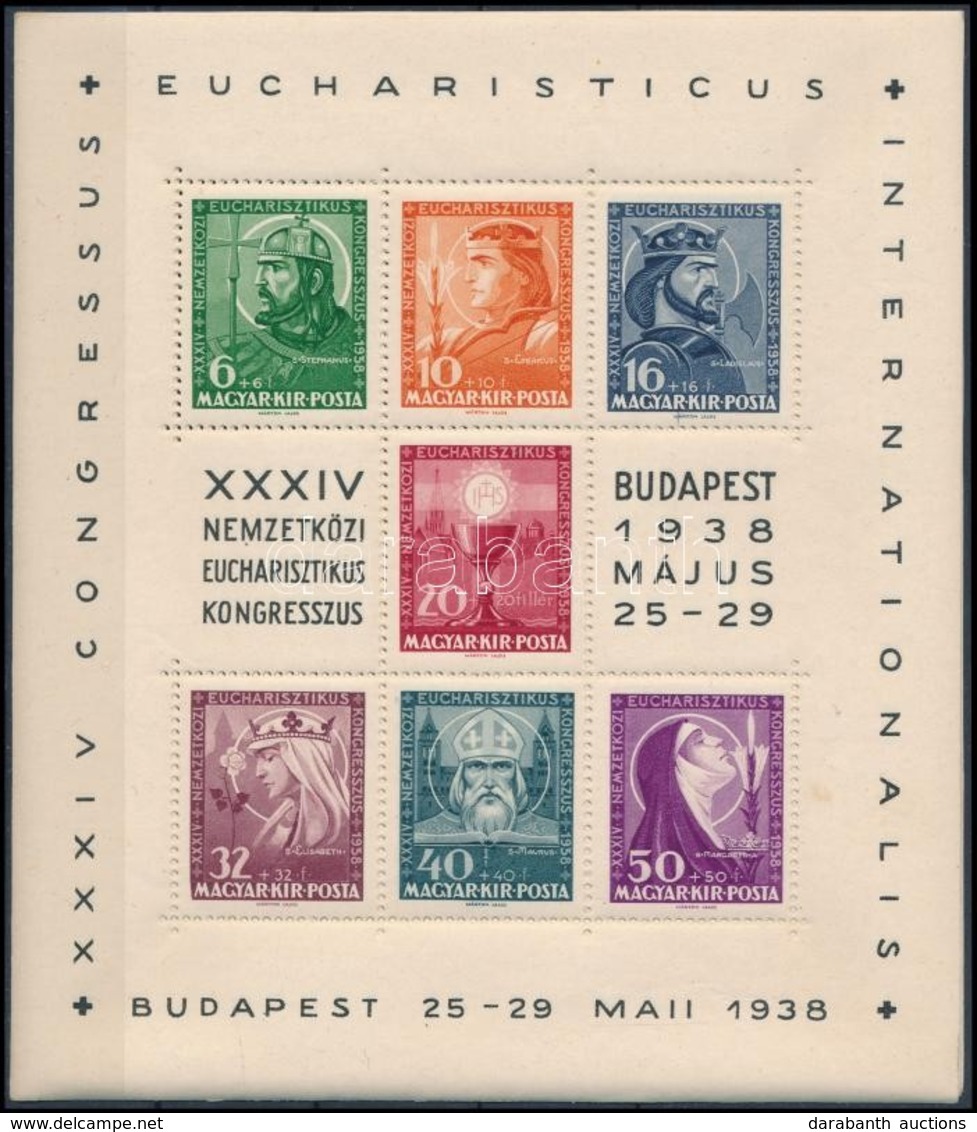 ** 1938 5 Db Eucharisztikus Blokk (50.000) - Andere & Zonder Classificatie