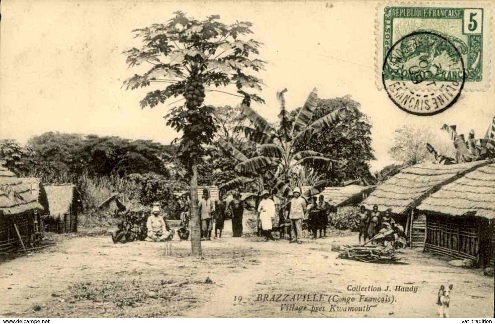 CONGO - Carte Postale - Village Près De Kwamoutb  - L 29502 - Congo Français