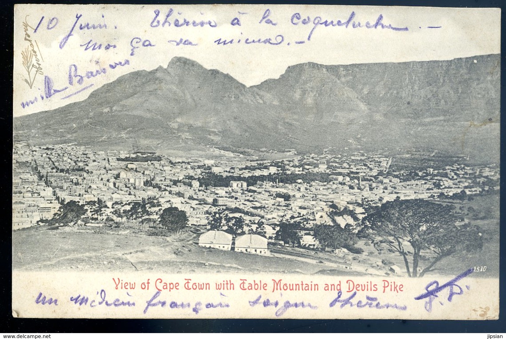 Cpa Afrique Du Sud South Africa  --   Views Near Cape Town And Table Mountain And Devils Pike     AFS5 - Afrique Du Sud