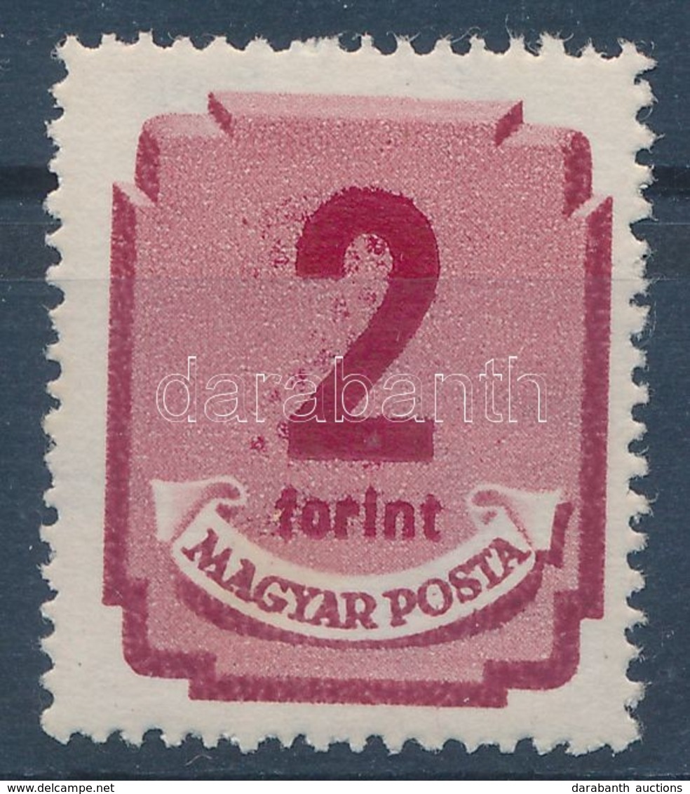 ** 1950 Forint Filléres Portó 2Ft Az értékszám Kettős Nyomatával és Gépszínátnyomatával - Andere & Zonder Classificatie