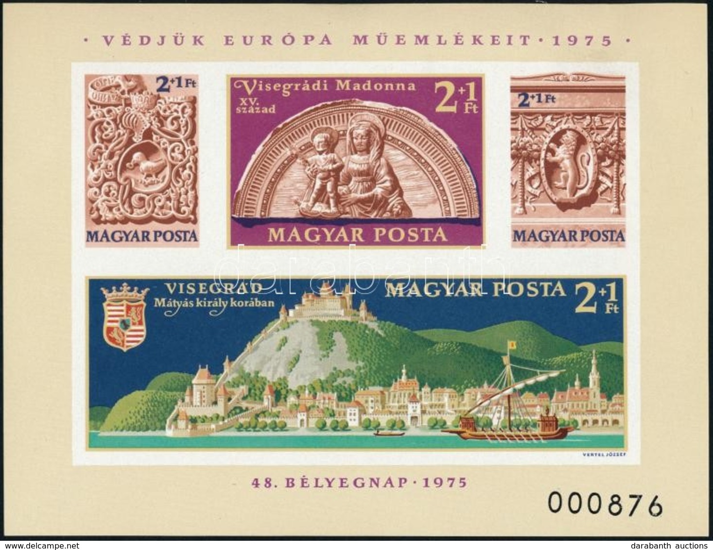 ** 1975 Bélyegnap Vágott Blokk (20.000) - Other & Unclassified