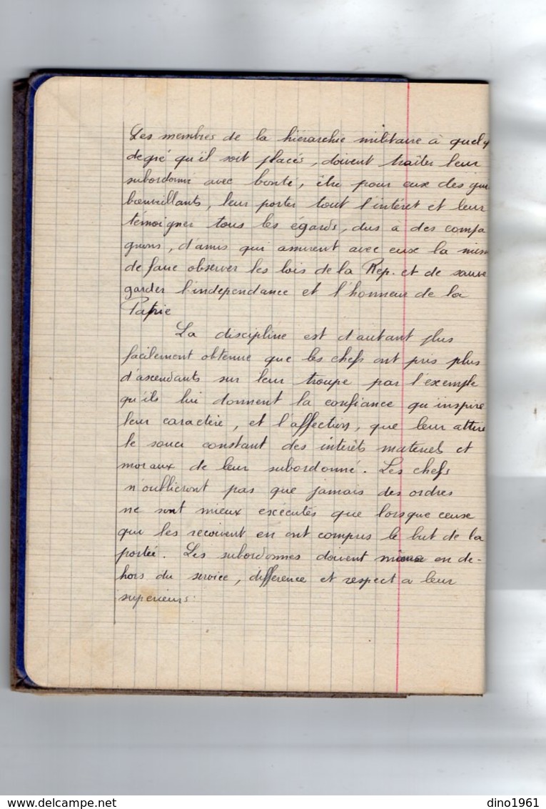 VP14.944 - MILITARIA - Manuscrit De 90 Pages - Service Dans La Gendarmerie - Elève Garde : FOULQUIER André - Policia