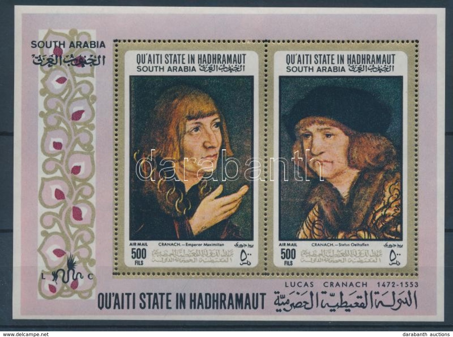 ** 1967 Lucas Cranach Festményei Blokk 18 - Sonstige & Ohne Zuordnung