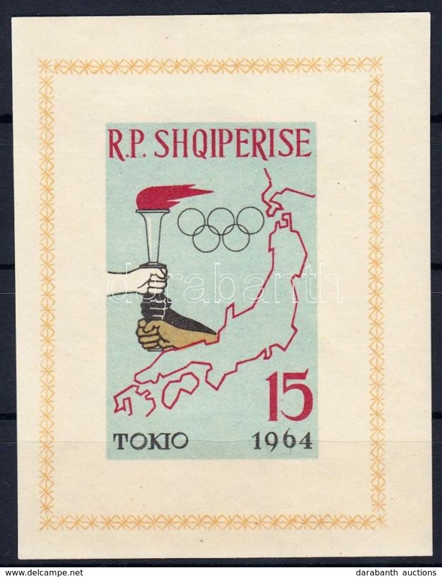 ** 1963 Tokiói Olimpia Vágott Blokk Mi 19 B - Autres & Non Classés