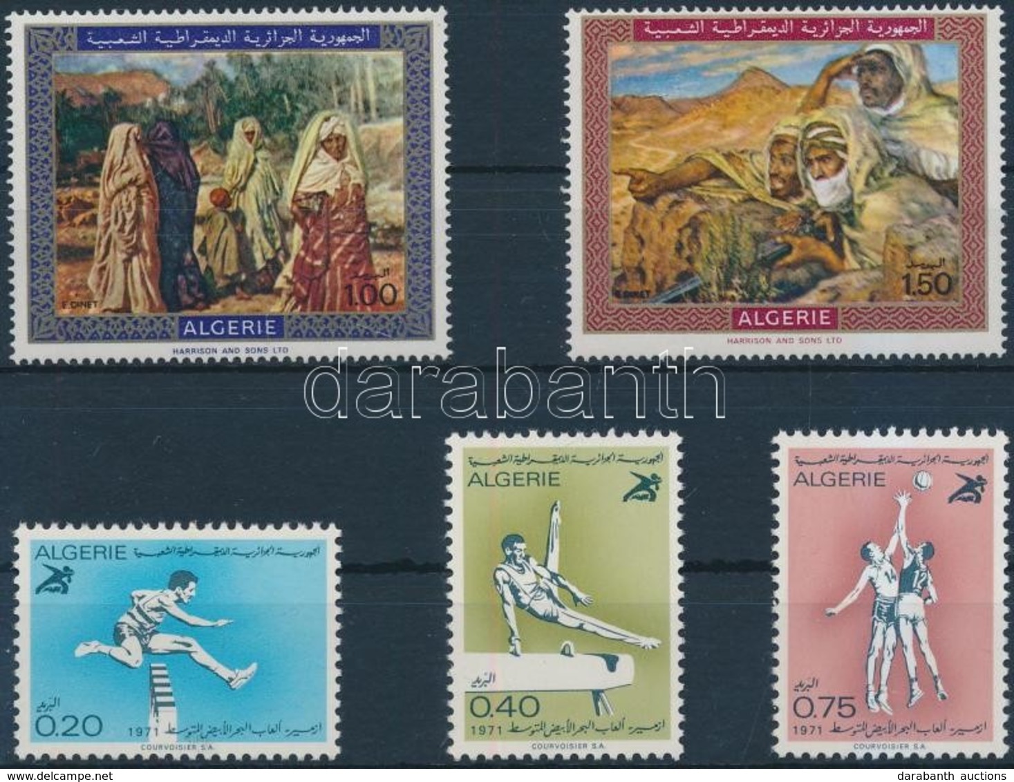 ** 1969-1971 Festmények és Sport 2 Klf Sor Mi 537-538,566-568 - Other & Unclassified