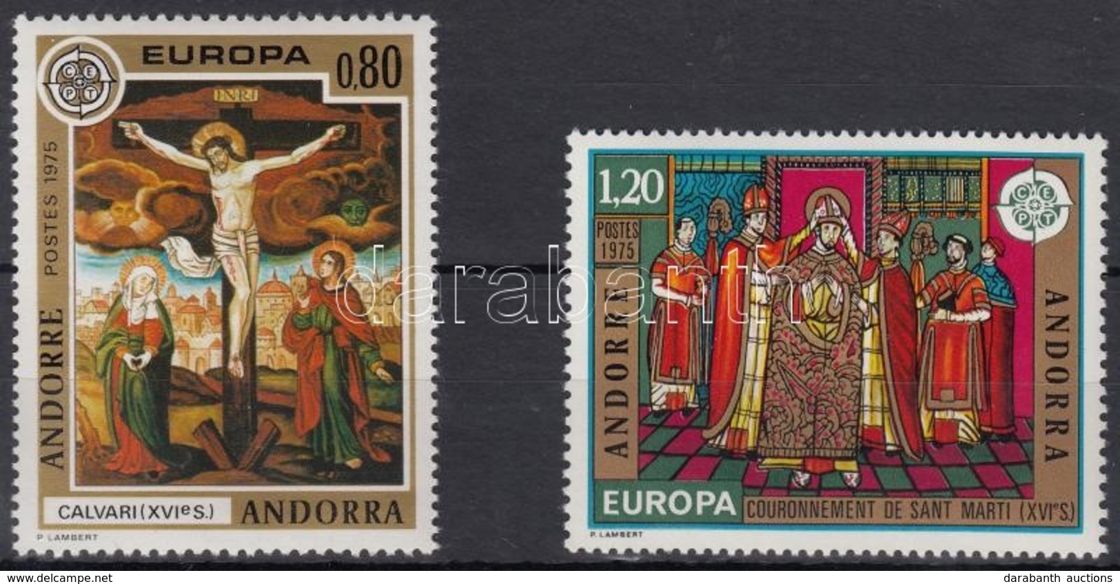 ** 1975 Europa CEPT Festmények Sor Mi 264-265 - Autres & Non Classés