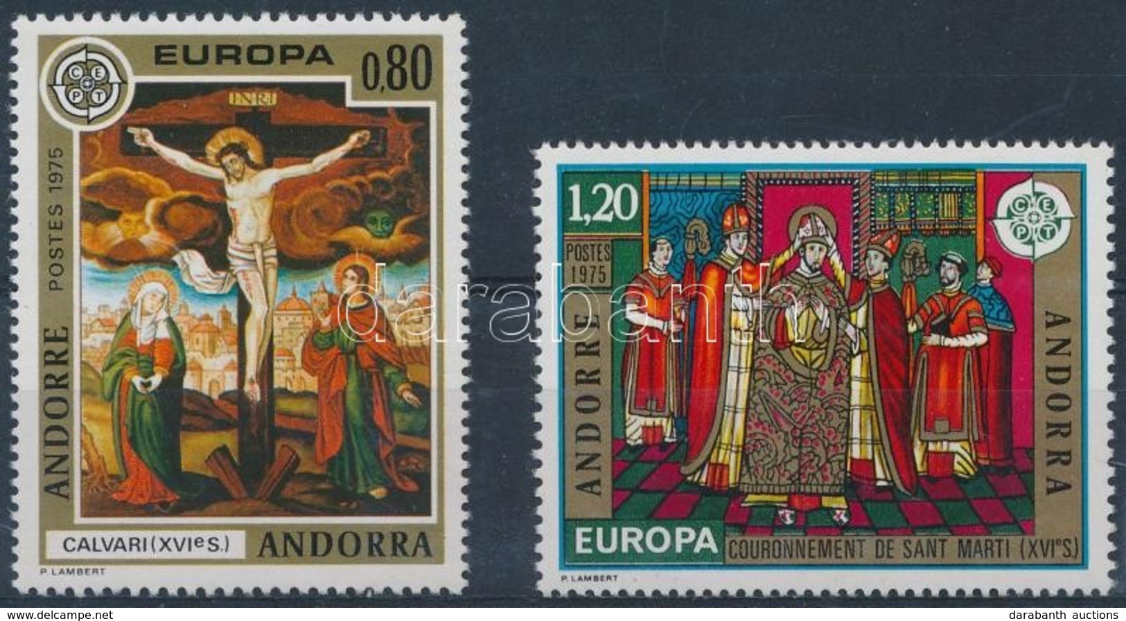 ** 1975 Europa CEPT: Festmények Sor Mi 264-265 - Andere & Zonder Classificatie