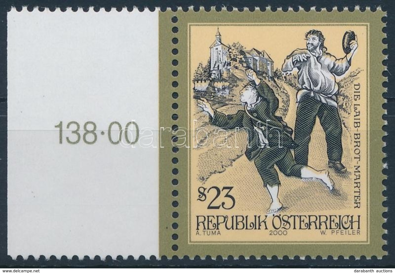 ** 2000 Mesék és Legendák ívszéli Bélyeg,
Myths And Legends Margin Stamp
Mi 2324 - Autres & Non Classés