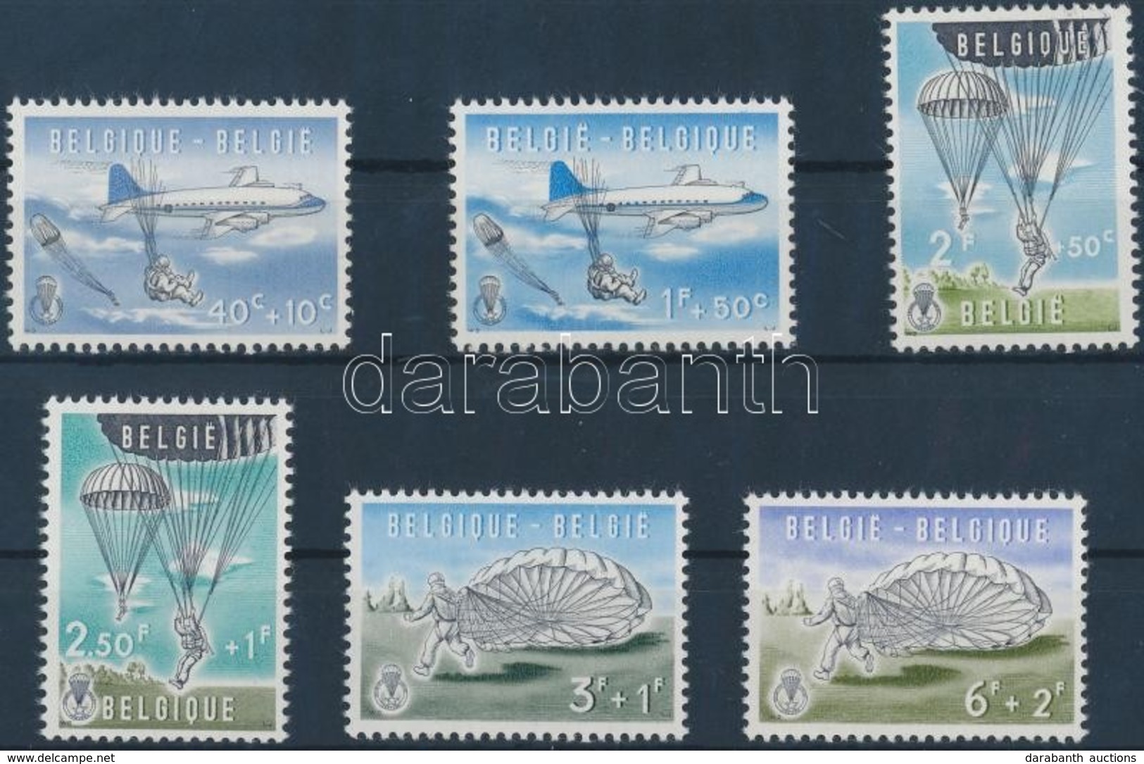 ** 1960 Kultúra; Ejtőernyőzés; Sport Sor Mi 1190-1195 - Other & Unclassified