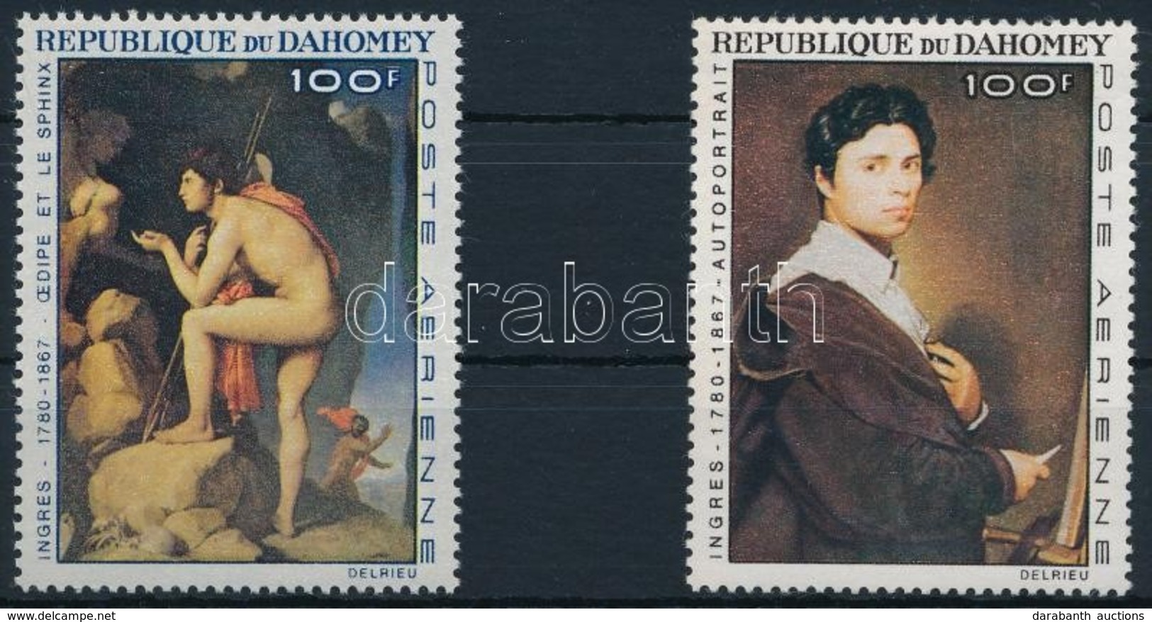 ** 1967 Festmény; Jean Auguste Dominique Ingres Sor Mi 307-308 - Autres & Non Classés