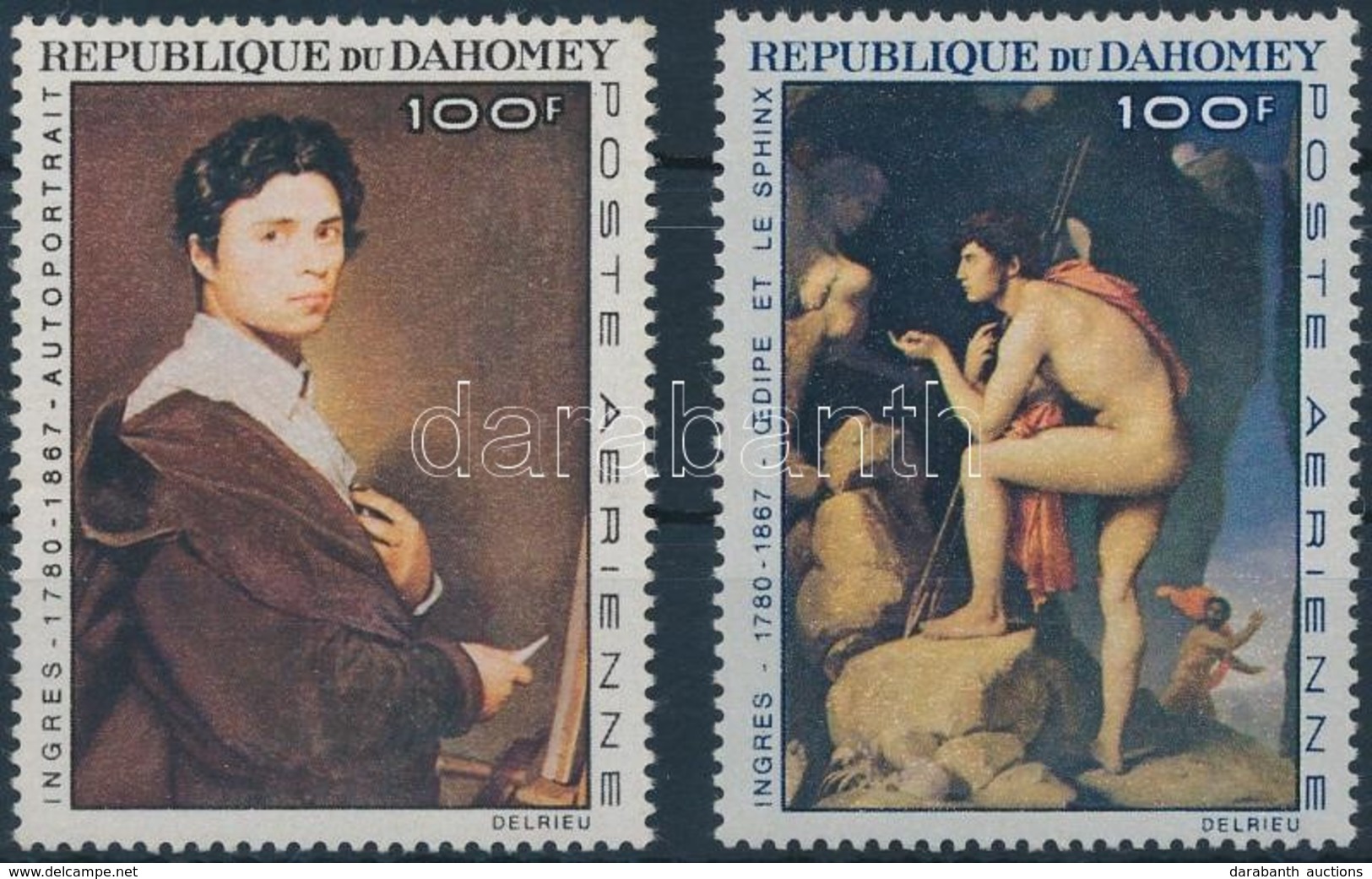 ** 1967 Ingres: Festmény Sor Mi 307-308 - Other & Unclassified