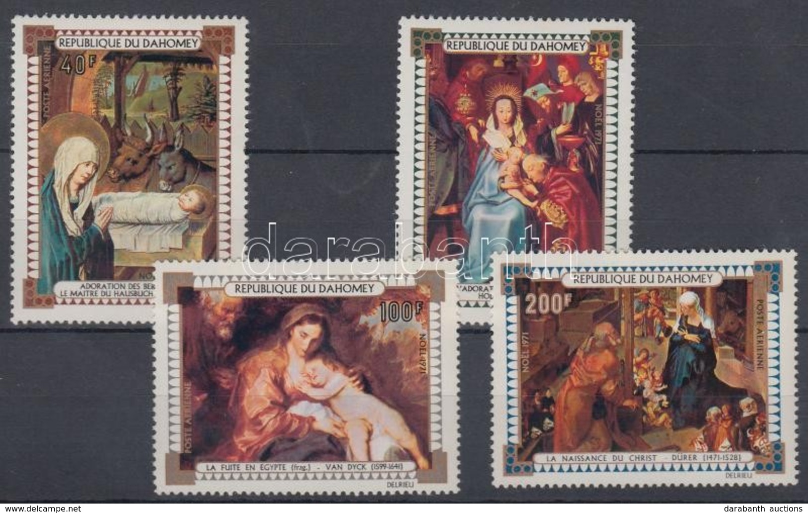 ** 1971 Karácsony, Festmények Sor Mi 463-467 - Andere & Zonder Classificatie