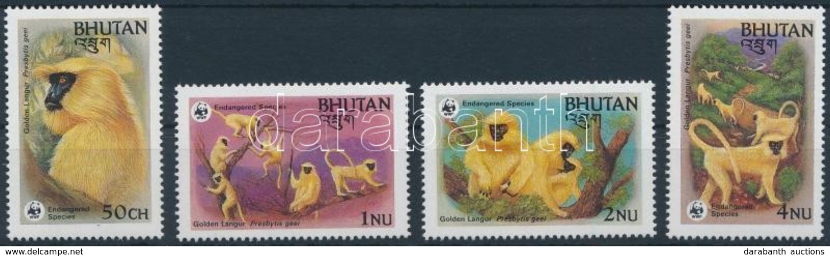 ** 1984 WWF: Aranylangur Sor,
WWF: Golden Langur Set
Mi 840-843 - Autres & Non Classés