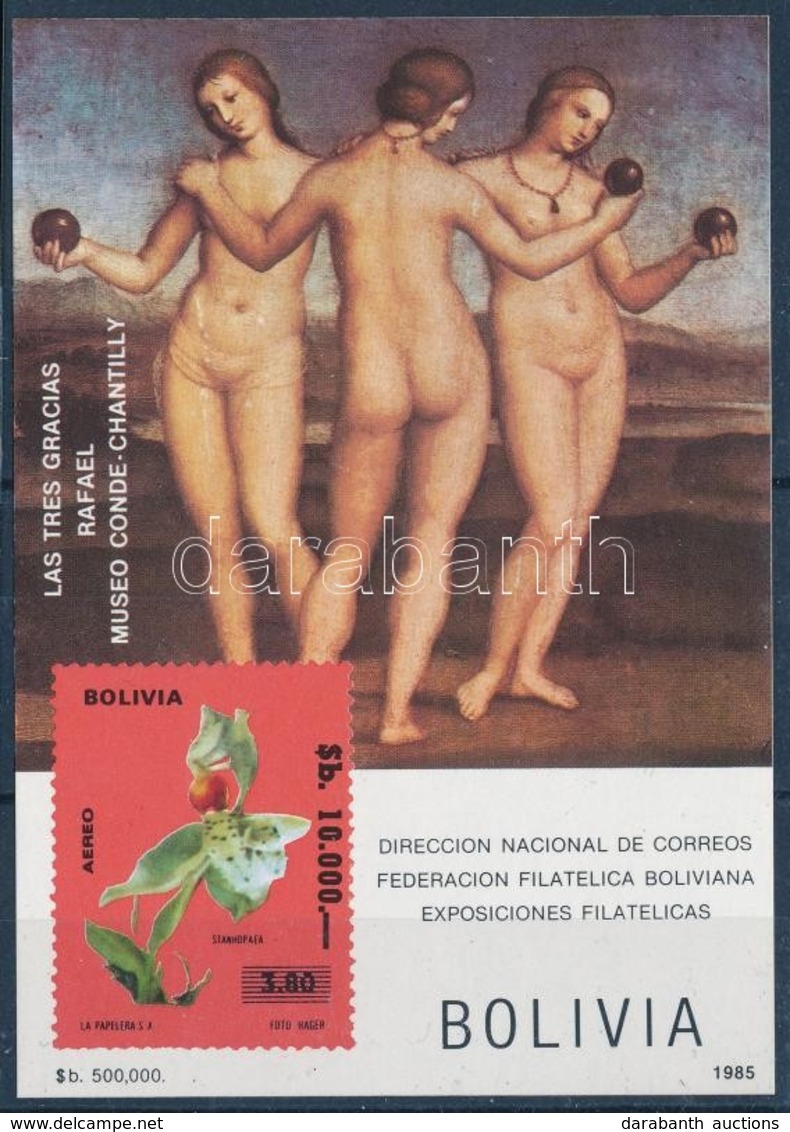 ** 1985 Raffaello Festmény Blokk,
Raffaello Painting Block
Mi 148 - Other & Unclassified