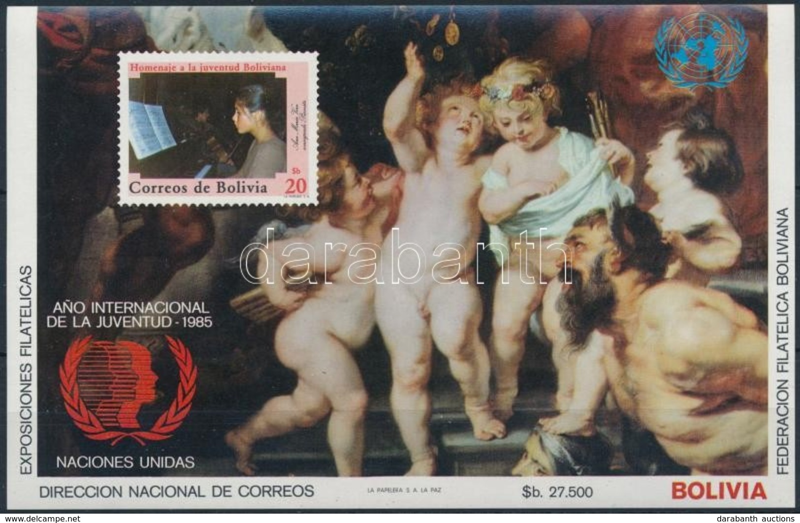 ** 1985 Rubens Festmény Blokk Mi 142 - Autres & Non Classés