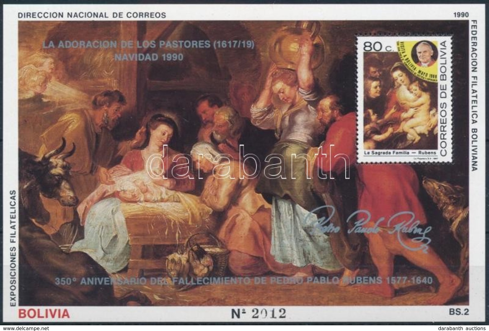 ** 1990 Rubens Festmény Blokk Mi 187 - Other & Unclassified