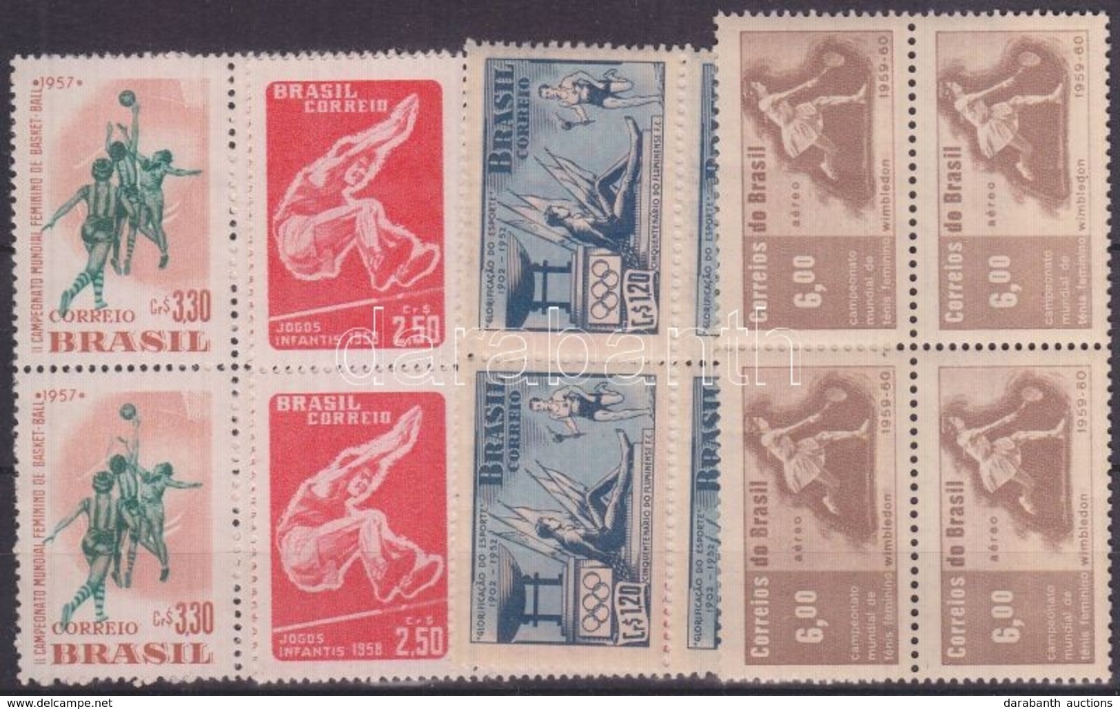 ** 1952-1960 Sport 4 Klf Négyestömb - Autres & Non Classés