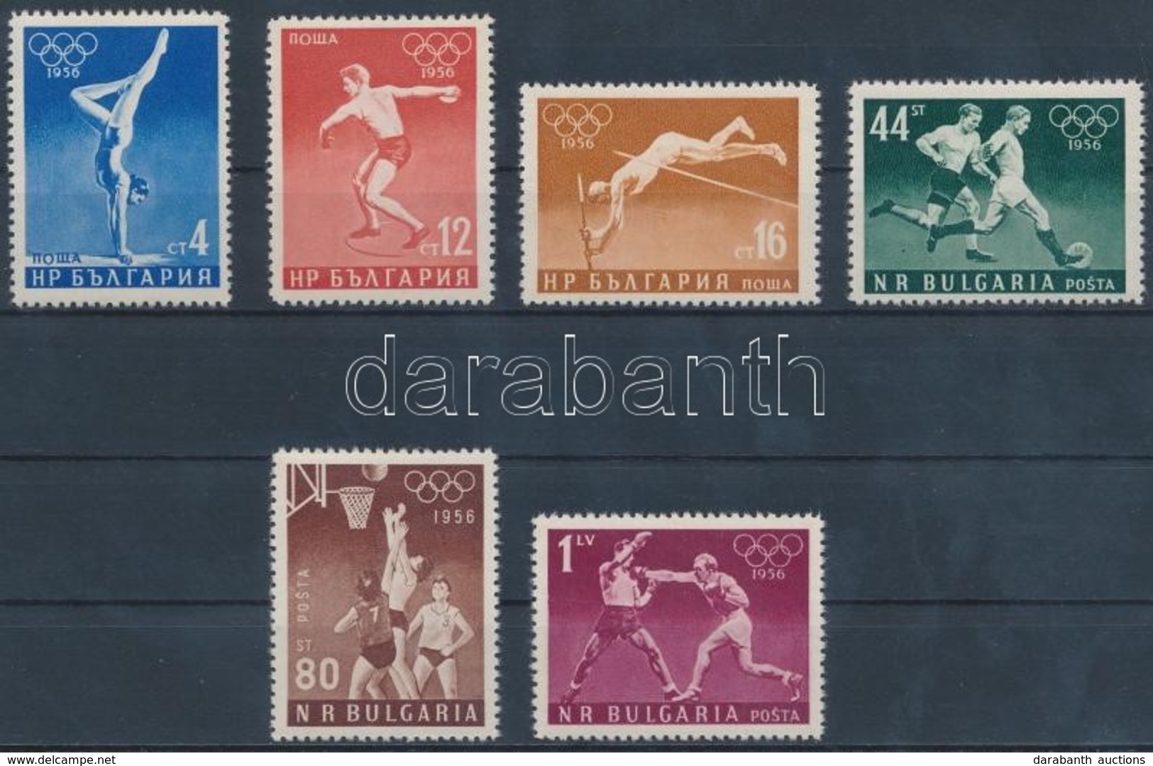 ** 1956 Nyári Olimpia Sor Mi 996-1001 - Andere & Zonder Classificatie