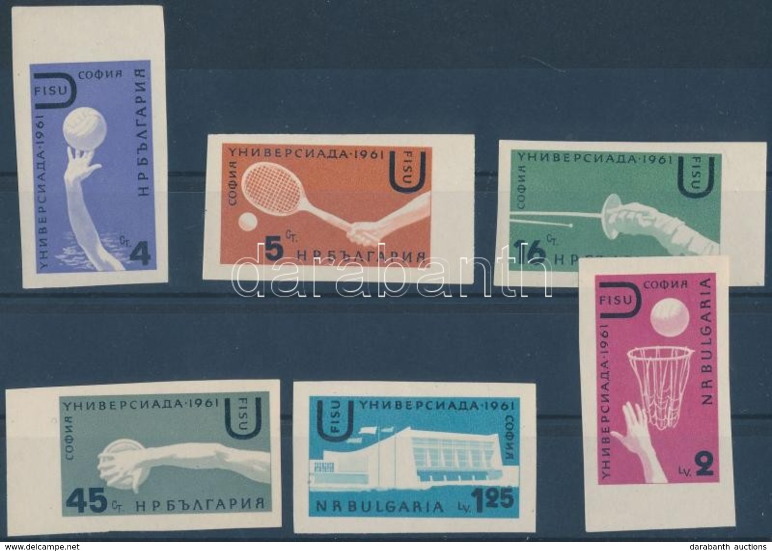 ** 1961 Sport Vágott Sor Mi 1237-1242 - Andere & Zonder Classificatie