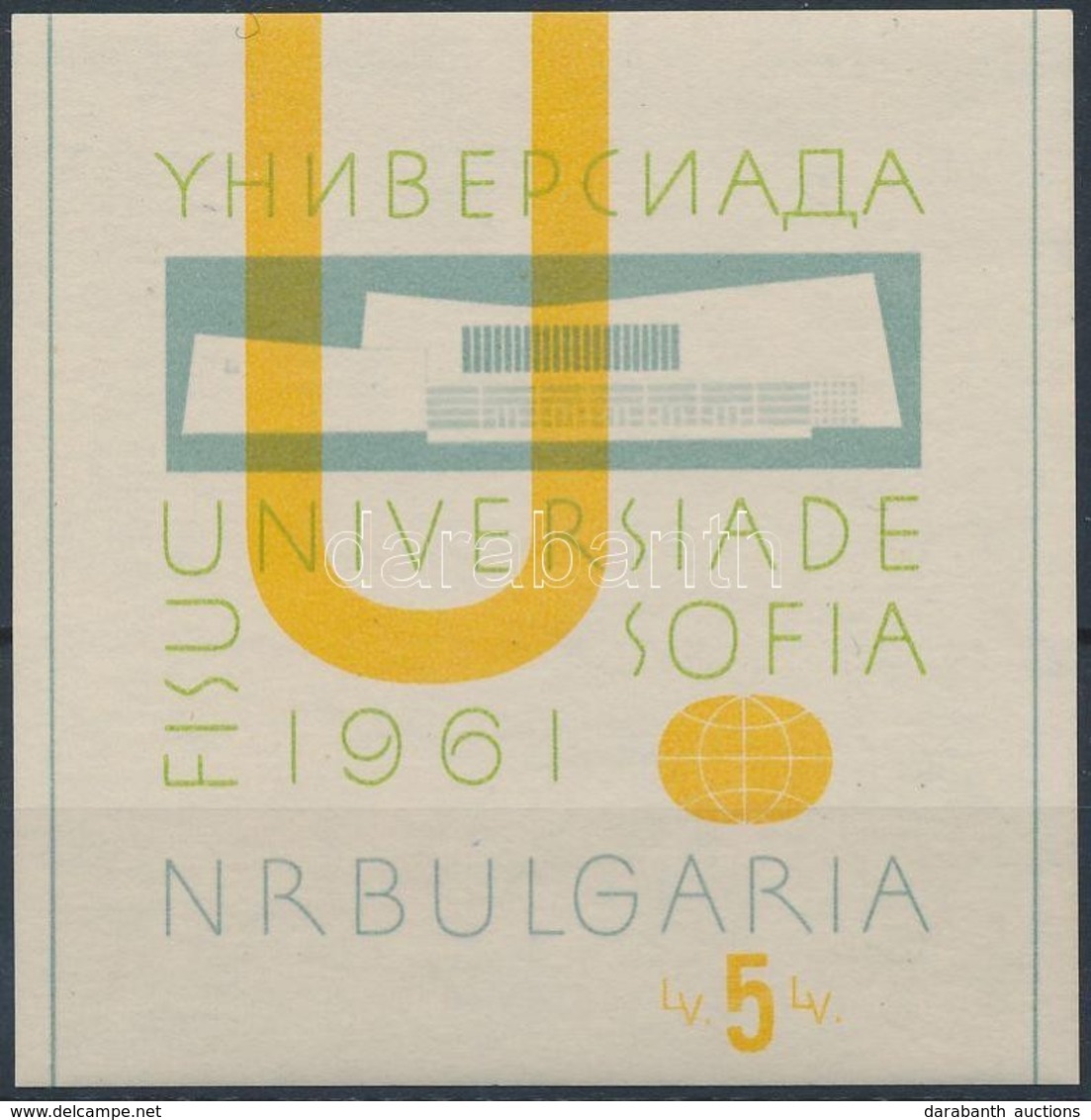 ** 1961 Sport; Universiade Blokk Mi 8 - Andere & Zonder Classificatie