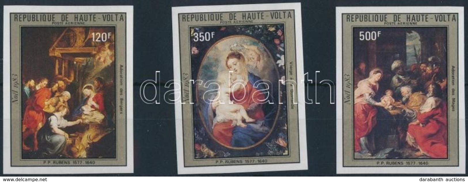 ** 1983 Rubens Festmény Vágott Sor Mi 926-928 - Autres & Non Classés