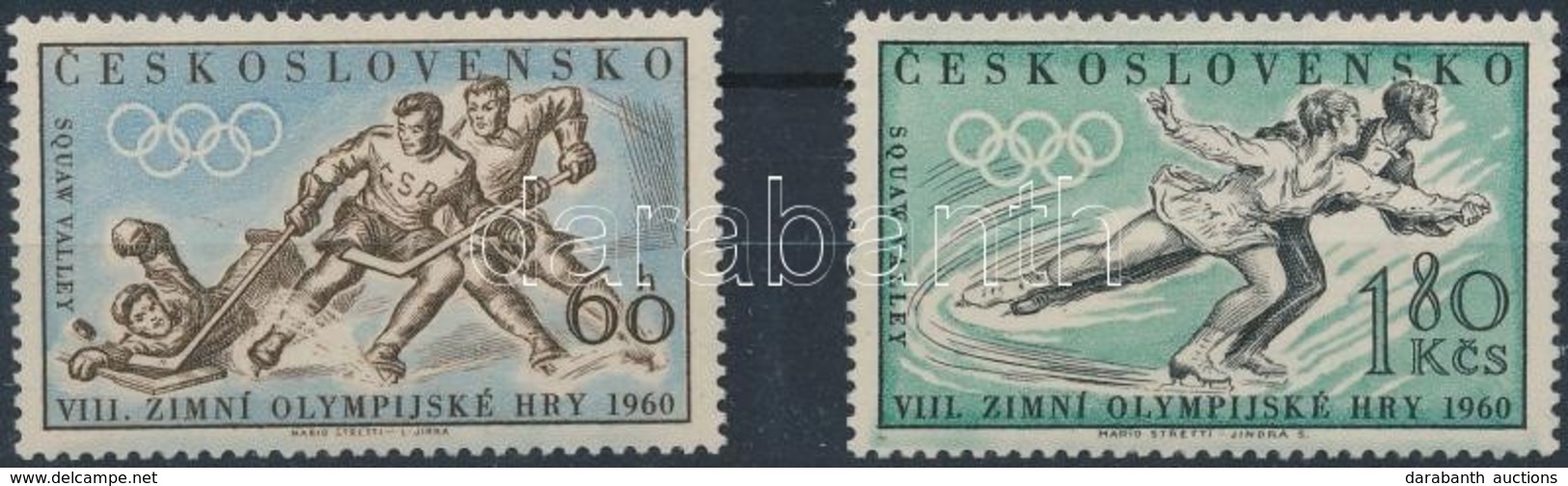 ** 1960 Téli Olimpia Sor Mi 1183-1184 - Autres & Non Classés