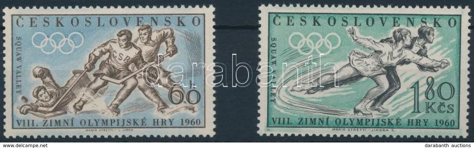 ** 1960 Téli Olimpia Sor Mi 1183-1184 - Autres & Non Classés