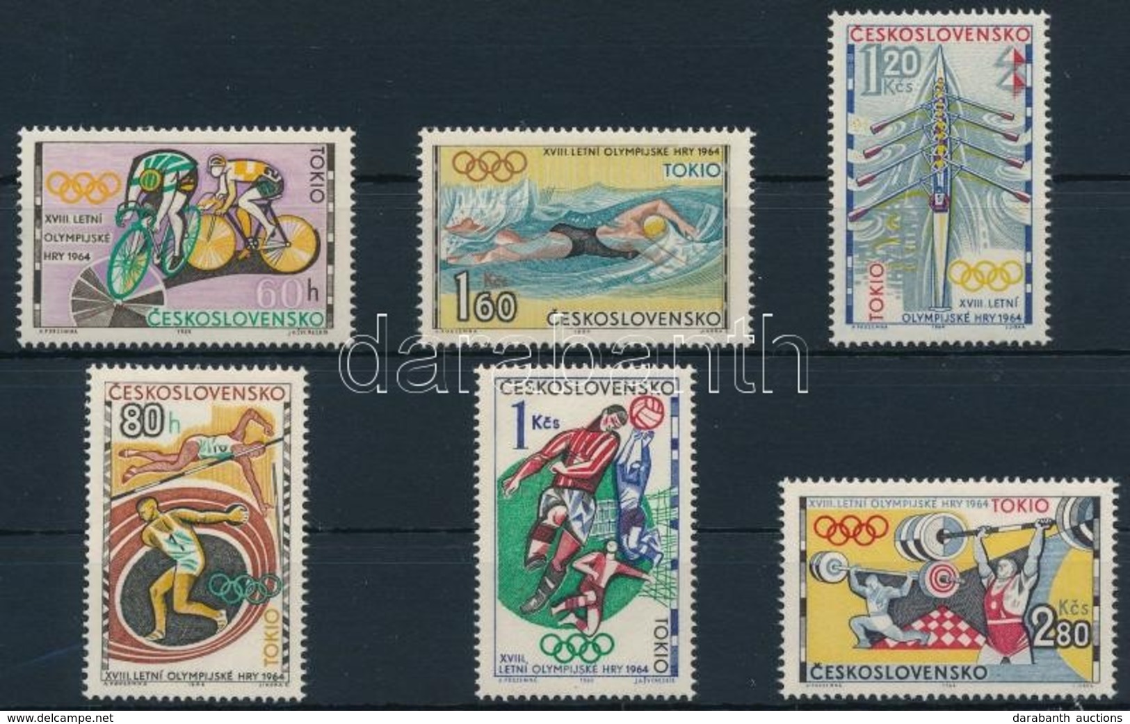 ** 1964 Nyári Olimpia, Tokió Sor Mi 1488-1493 - Autres & Non Classés