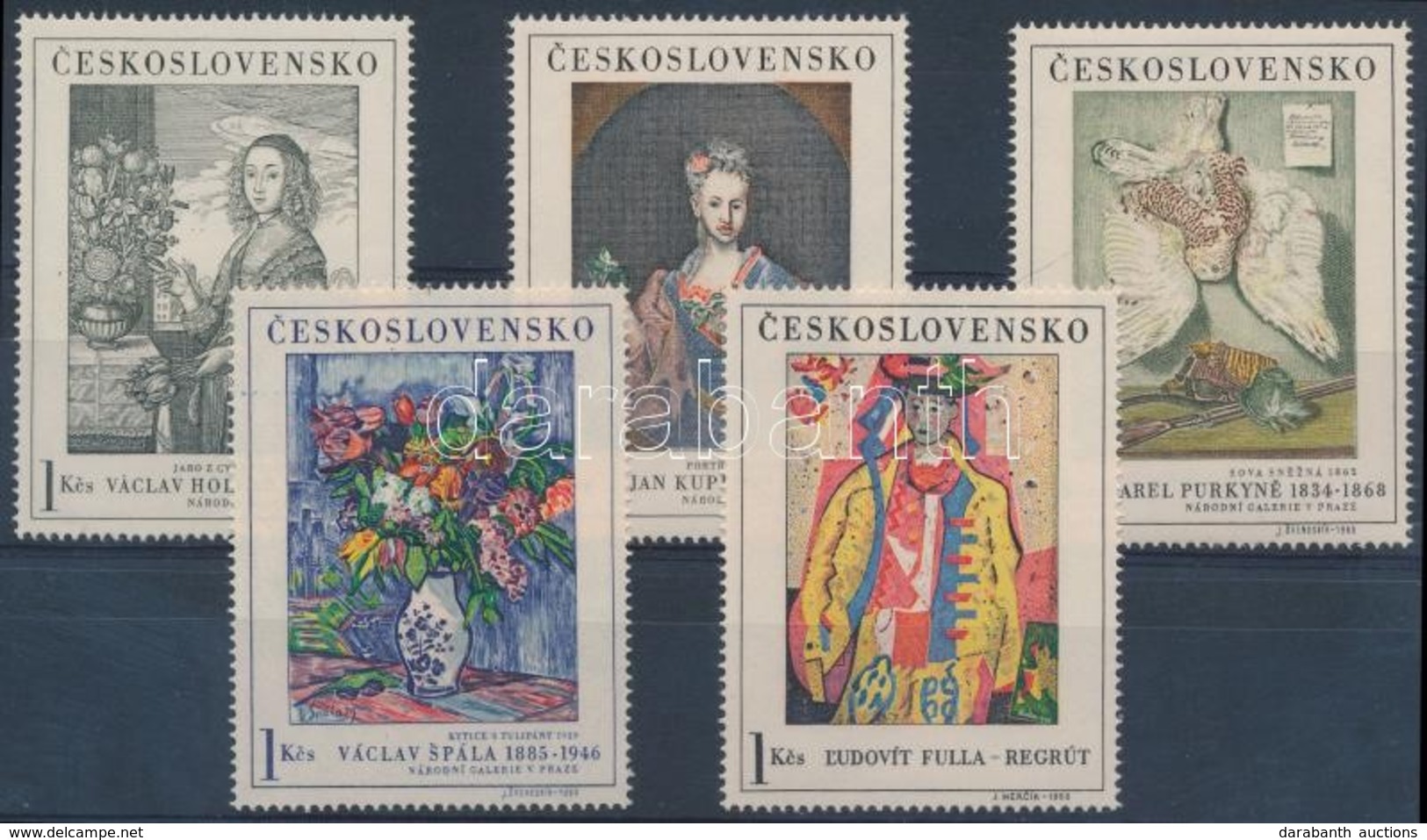 ** 1966 Festmények Sor Mi 1668-1672 - Andere & Zonder Classificatie