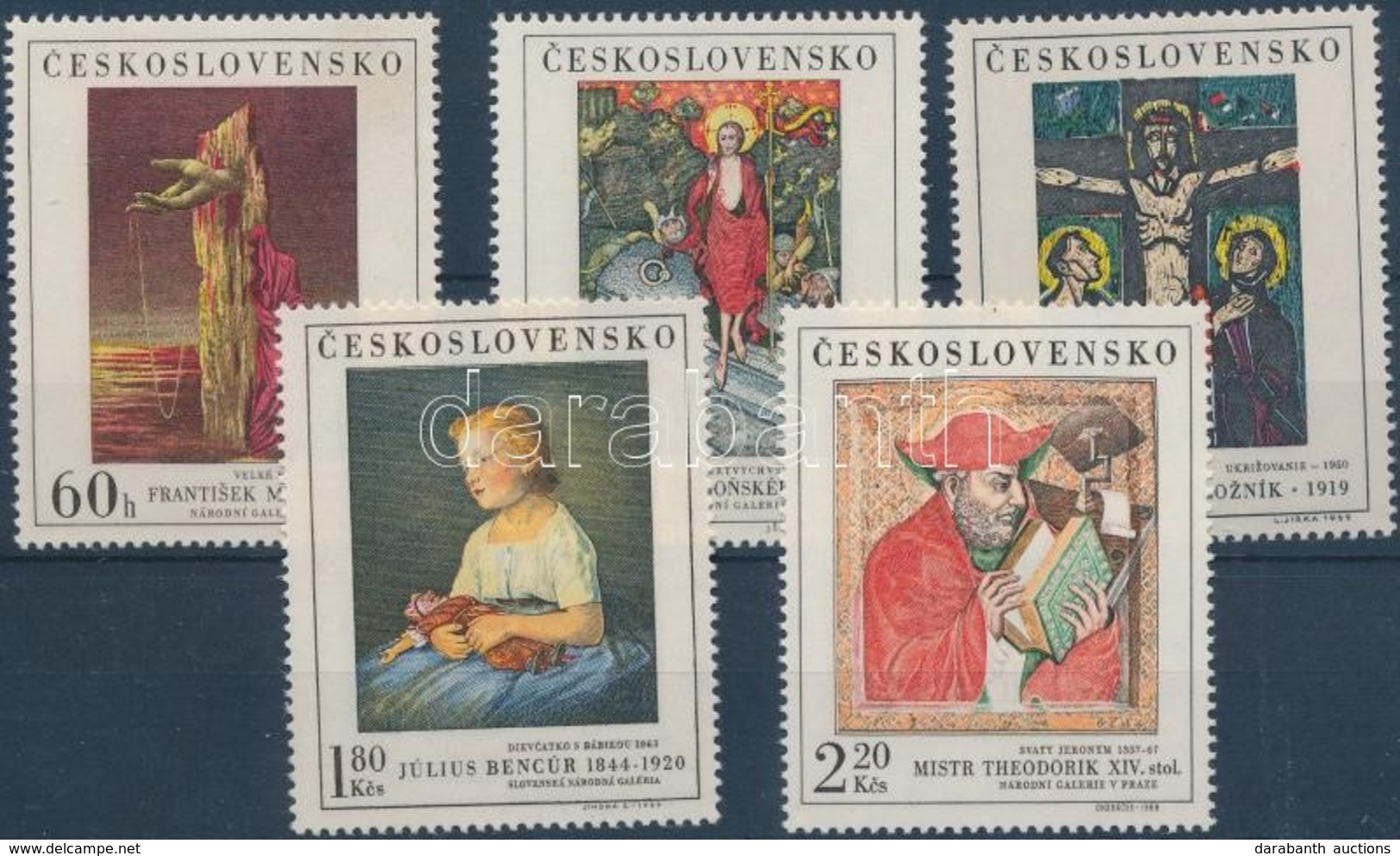 ** 1969 Festmények Sor Mi 1910-1914 - Andere & Zonder Classificatie