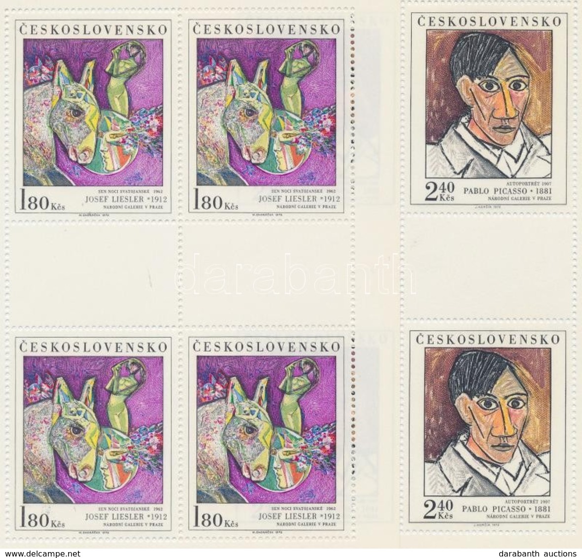 ** 1972 Művészet Kisívsor Mi 2105-2109 - Autres & Non Classés